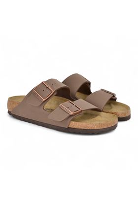 Ciabatta Birkensock Arizona colore mocca. BIRKENSTOCK- | ARIZONA MOCCA BIRKIBUC-MOCCA